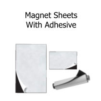 Magnetic Sheets and Rolls with Adhesive