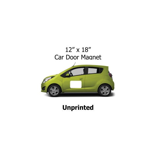 12" x 18" Blank White Car Door Magnets 
