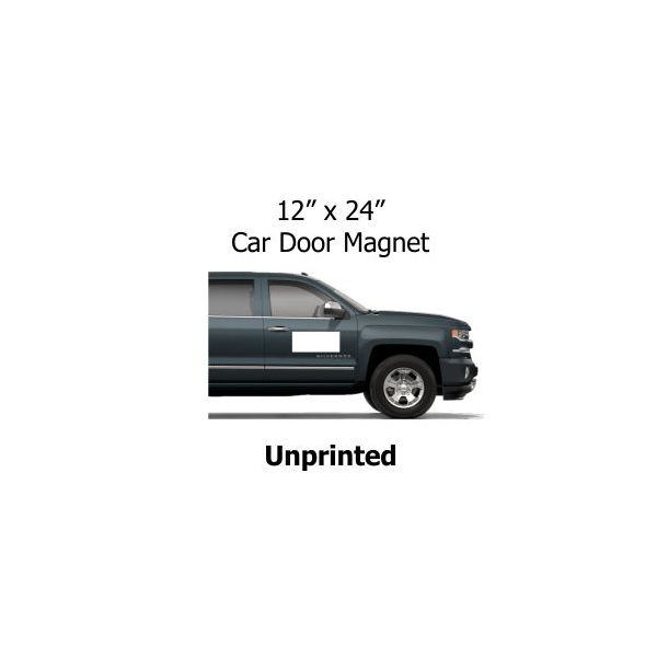 12" x 24" Blank White Car Door Magnets 