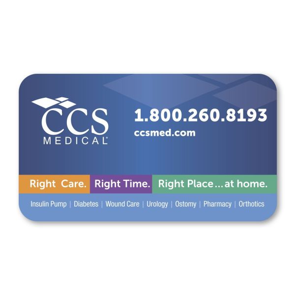 3.5" x 2" Personalized Business Card Magnet - Round Corners