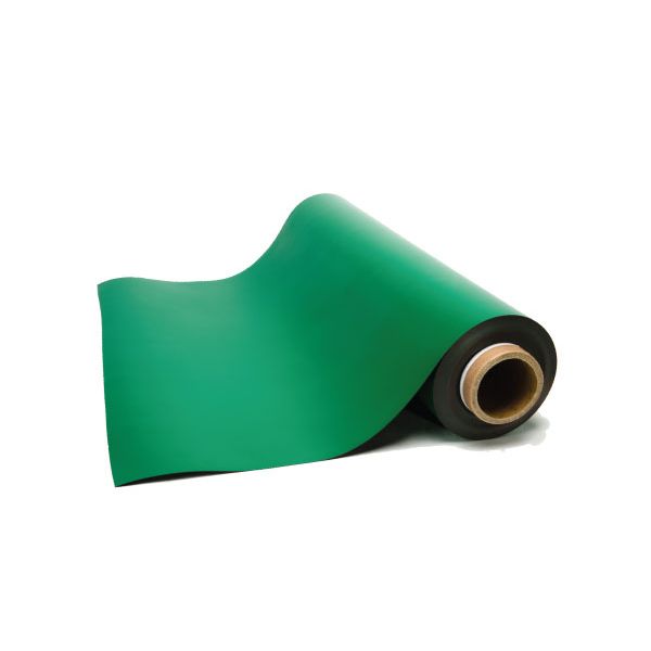 Green Colored Vinyl Magnet Rolls - 10' Rolls