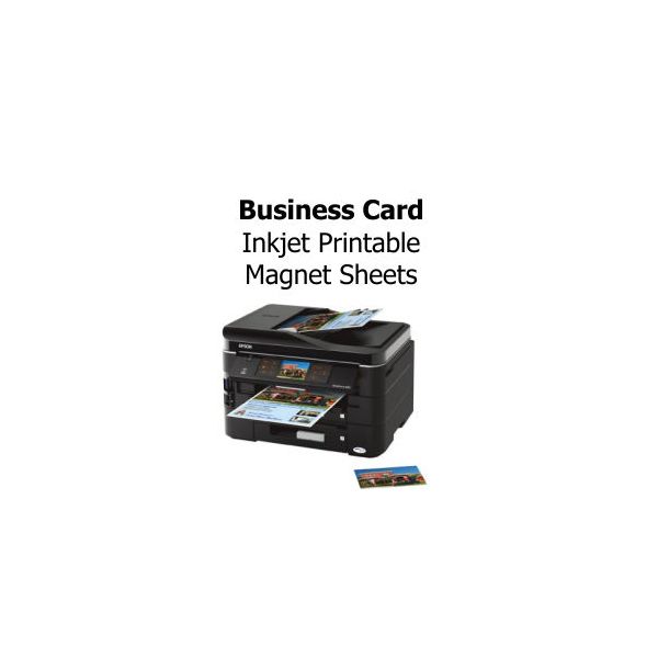 8.5x11 Inkjet Printable Magnets with Business Card Die-Cut - Matte 