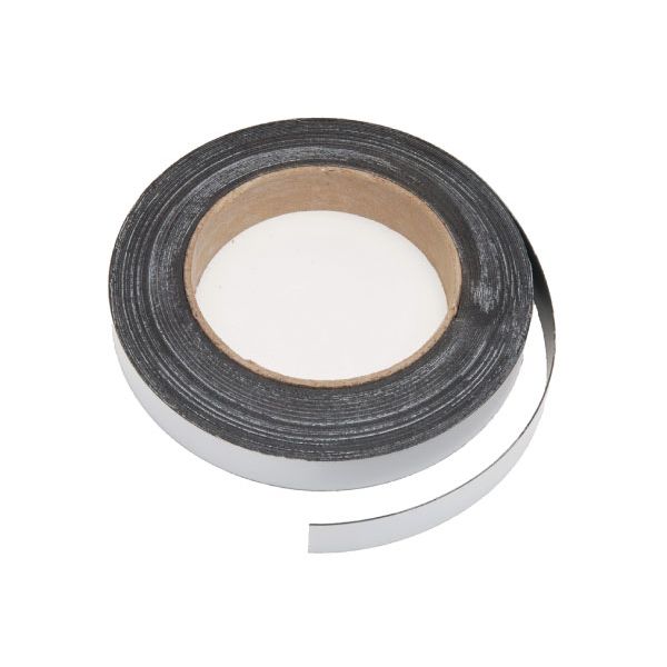 White Vinyl Magnetic Strips - 1" x 50' - 30 mil 