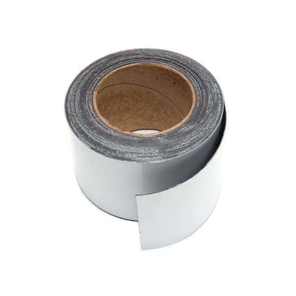 White Vinyl Magnetic Strips - 4" x 50' - 30 mil 