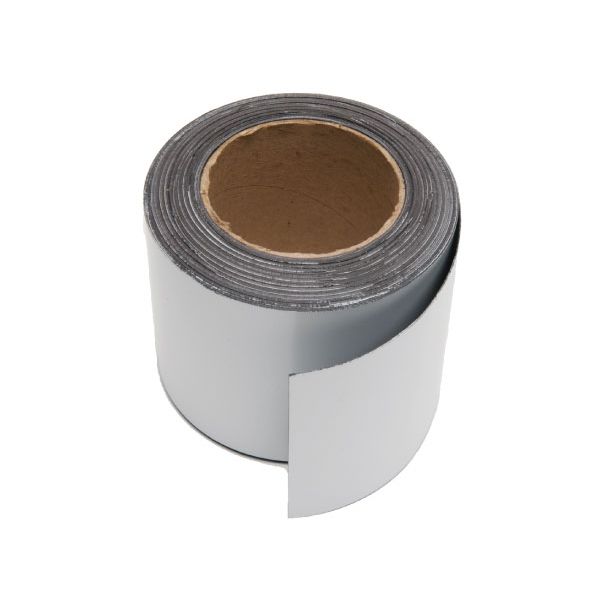 White Vinyl Magnetic Strips - 5" x 50' - 30 mil 