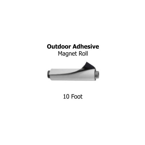 Outdoor Adhesive Magnetic Rolls - 10' x 24.375" Rolls - 30 mil 