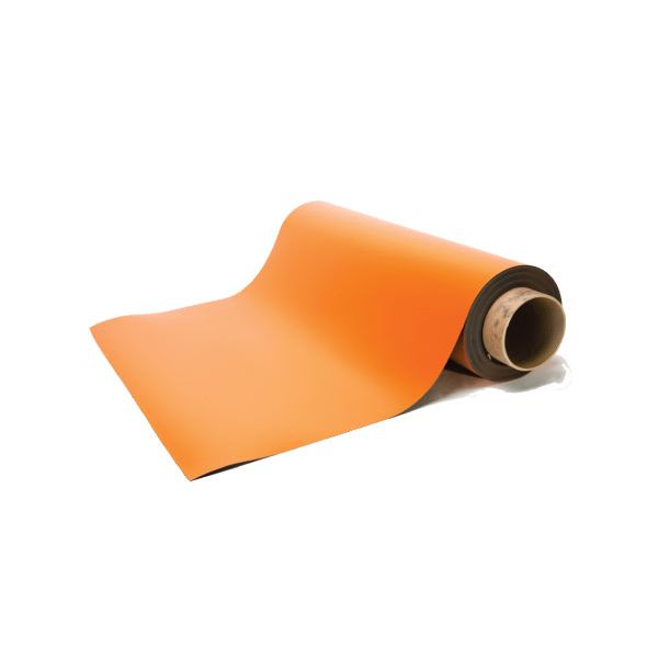 Orange Colored Vinyl Magnet Rolls - 50' Rolls