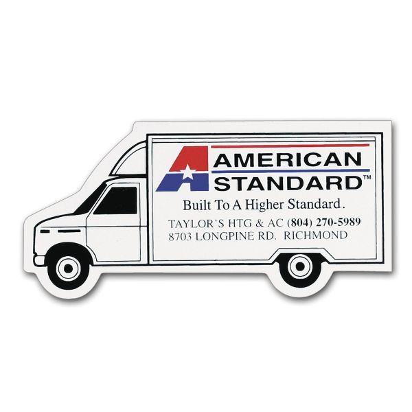 1.5625" x 3.5" Personalized Moving Truck Shaped Magnet
