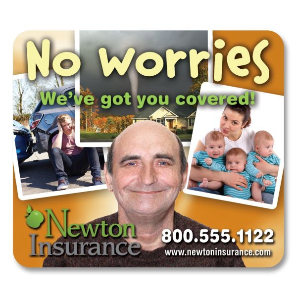 3.5" x 4" Personalized Fridge Magnet - Round Corners