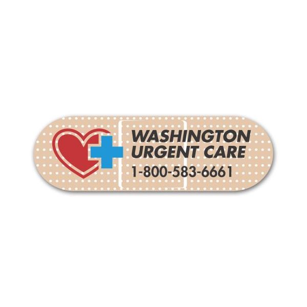 1.25" x 4" Personalized Band-Aid Shaped Magnet (small)