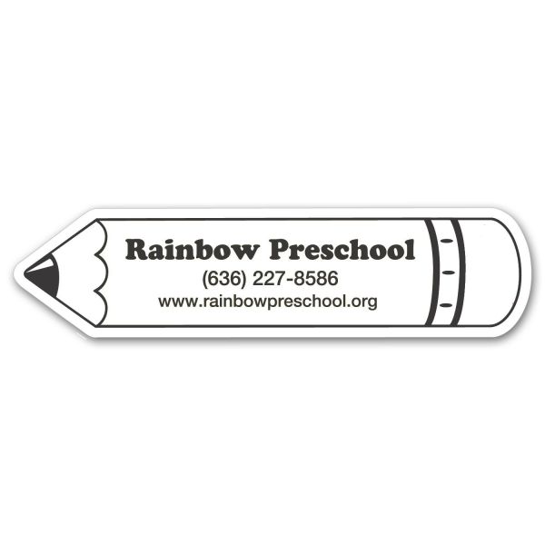 1.25" x 5" Personalized Pencil Shaped Magnet
