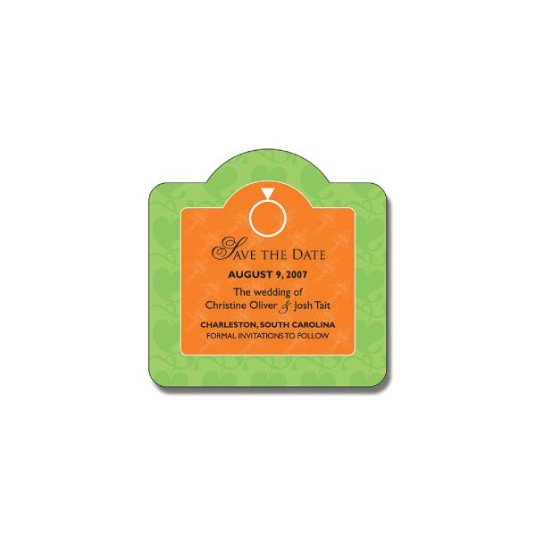 3" x 3" Magnet with Circle Top - Round Corners