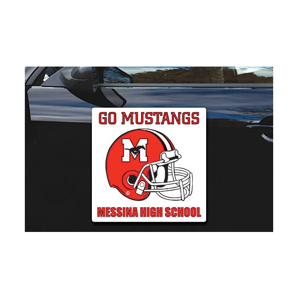 12" x 12" Square Personalized Printed Car Magnet - Round Corners