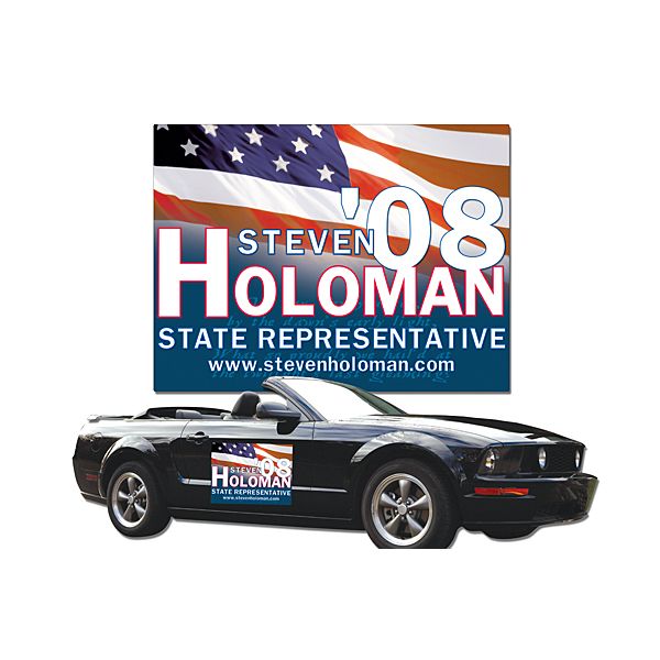 24" x 18" Large Personalized Car Magnet - Round Corners