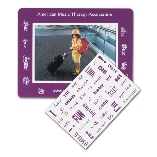 6.75" x 5.25" Message Magnet with Picture Frame and 40 Words