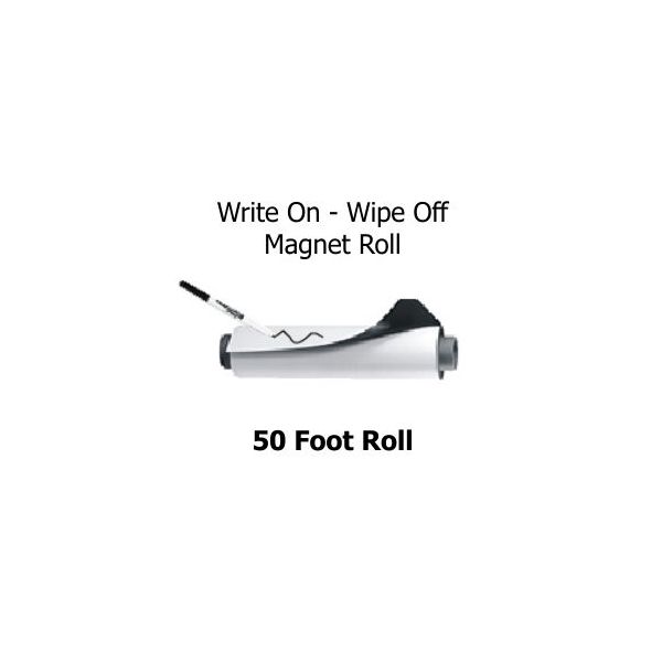 Write On - Wipe Off Magnet Rolls - 50 Foot Rolls 