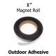 1 Inch Outdoor Adhesive Magnet Strips- 1
