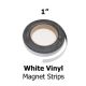 White Vinyl Magnetic Strips -1