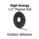 High Energy Outdoor Adhesive Magnetic Strips- .5