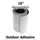 10 inch Outdoor Adhesive Magnet Strips- 10