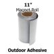 11 Inch Outdoor Adhesive Magnet Strips- 11