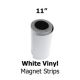 White Vinyl Magnetic Strips - 11