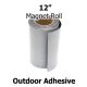 12 Inch Outdoor Adhesive Magnet Strips- 12