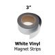 White Vinyl Magnetic Strips -3