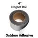 4 Inch Outdoor Adhesive Magnet Strips- 4