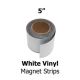 White Vinyl Magnetic Strips -5
