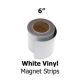 White Vinyl Magnetic Strips -6