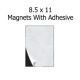 8.5 x 11 Magnet Sheet With Adhesive