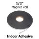 Indoor Adhesive Magnetic Strips- .5