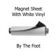 White Vinyl Magnet Roll - By the Foot (24.375