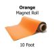 Orange Colored Vinyl Magnet Rolls - 10' Rolls