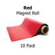 Red Vinyl Magnet Sheeting - 10' Rolls
