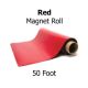 Red Vinyl Magnet Sheeting - 50' Rolls