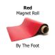 Red Magnet Roll - By The Foot