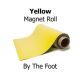 Yellow Vinyl Magnet Sheeting - By The Foot 
